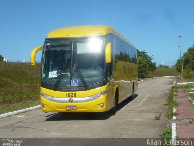 Viação Nordeste 1020 na cidade de Natal, Rio Grande do Norte, Brasil, por Allan Jefferson. Número da foto: #4458557.