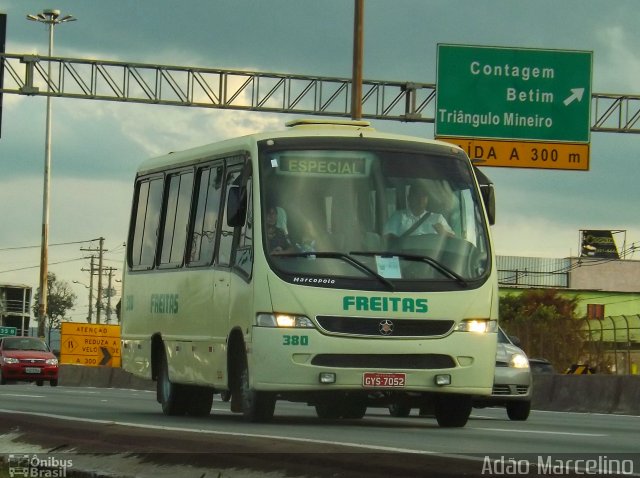 Viação Freitas 380 na cidade de Belo Horizonte, Minas Gerais, Brasil, por Adão Raimundo Marcelino. ID da foto: 4461246.