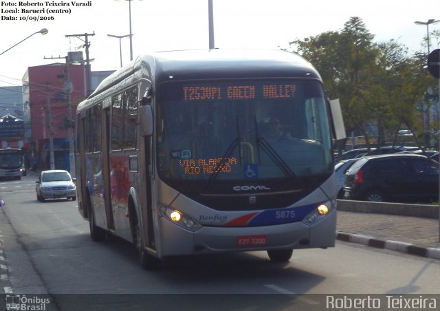 BBTT - Benfica Barueri Transporte e Turismo 5875 na cidade de Barueri, São Paulo, Brasil, por Roberto Teixeira. Número da foto: #4460993.