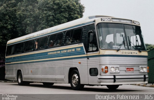Viação Cometa 7501 na cidade de São Paulo, São Paulo, Brasil, por Douglas Paternezi. Número da foto: #4459956.