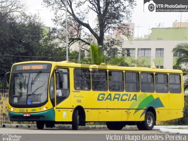 Viação Garcia 7695 na cidade de Maringá, Paraná, Brasil, por Victor Hugo Guedes Pereira. Número da foto: #4460606.