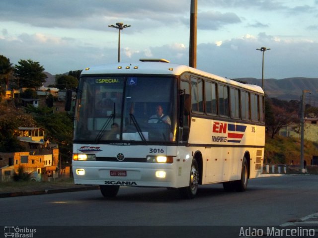 EN Transportes 3016 na cidade de Belo Horizonte, Minas Gerais, Brasil, por Adão Raimundo Marcelino. ID da foto: 4461286.