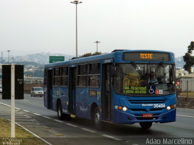 Bettania Ônibus 30406 na cidade de Belo Horizonte, Minas Gerais, Brasil, por Adão Raimundo Marcelino. ID da foto: 4463734.