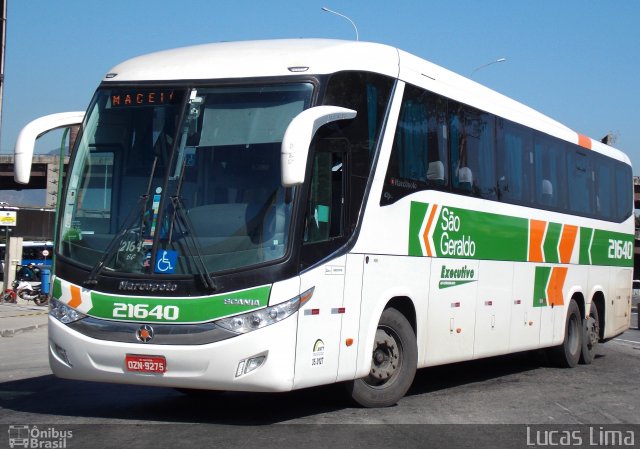 Cia. São Geraldo de Viação 21640 na cidade de Rio de Janeiro, Rio de Janeiro, Brasil, por Lucas Lima. ID da foto: 4463376.