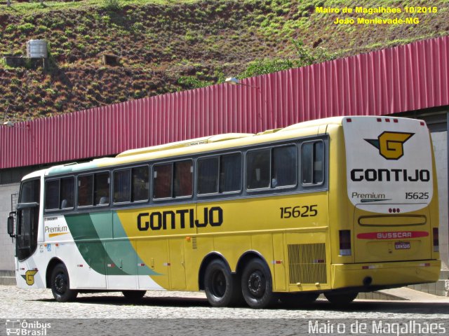 Empresa Gontijo de Transportes 15625 na cidade de João Monlevade, Minas Gerais, Brasil, por Mairo de Magalhães. ID da foto: 4464851.