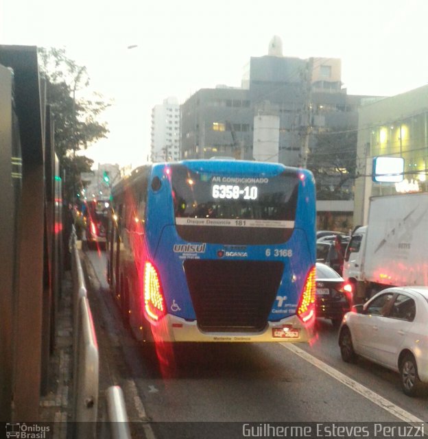 Viação Paratodos > São Jorge > Metropolitana São Paulo > Mobibrasil 6 3168 na cidade de São Paulo, São Paulo, Brasil, por Guilherme Esteves Peruzzi. Número da foto: #4464721.
