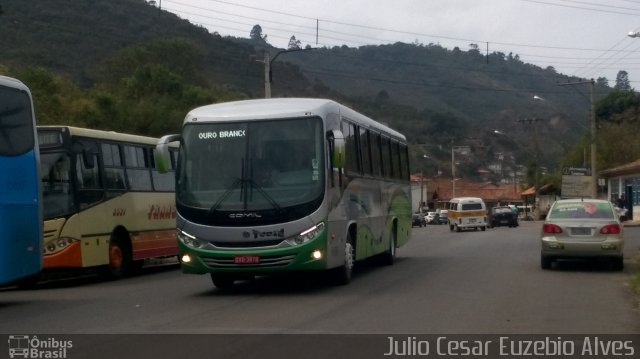 Turin Transportes 1450 na cidade de Ouro Preto, Minas Gerais, Brasil, por Julio Cesar Euzebio Alves. Número da foto: #4466018.