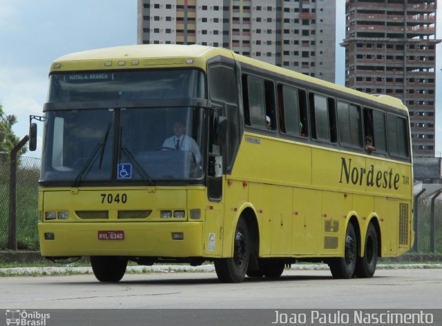 Viação Nordeste 7040 na cidade de Natal, Rio Grande do Norte, Brasil, por Joao Paulo Nascimento Silva. ID da foto: 4465882.