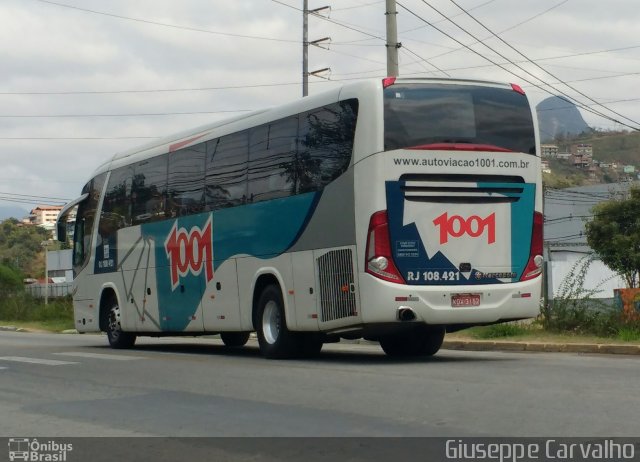 Auto Viação 1001 RJ 108.421 na cidade de Nova Friburgo, Rio de Janeiro, Brasil, por Giuseppe Carvalho. ID da foto: 4468343.