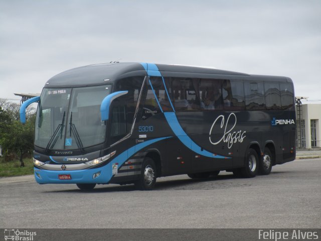 Empresa de Ônibus Nossa Senhora da Penha 53010 na cidade de Pelotas, Rio Grande do Sul, Brasil, por Felipe Alves. Número da foto: #4466690.