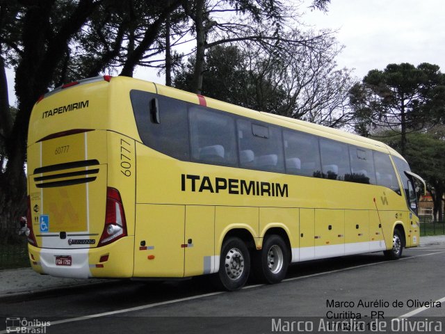 Viação Itapemirim 60777 na cidade de Curitiba, Paraná, Brasil, por Marco Aurélio de Oliveira. Número da foto: #4467099.
