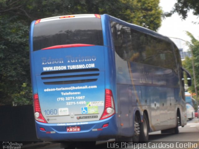 Edson Turismo 1060 na cidade de São Paulo, São Paulo, Brasil, por Luis Philippe Cardoso Coelho. ID da foto: 4467835.