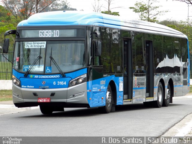 Viação Paratodos > São Jorge > Metropolitana São Paulo > Mobibrasil 6 3164 na cidade de São Paulo, São Paulo, Brasil, por Rafael Santos. ID da foto: 4466726.