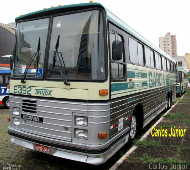 Viação Garcia 5392 na cidade de Londrina, Paraná, Brasil, por Carlos Júnior. ID da foto: 4467395.