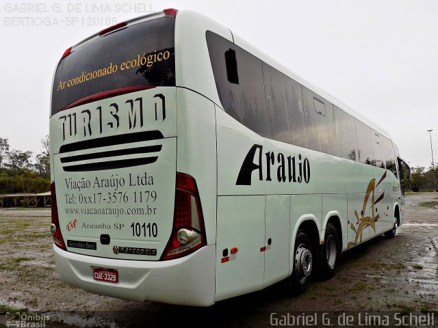 Viação Araujo 10110 na cidade de Bertioga, São Paulo, Brasil, por Gabriel Giacomin de Lima. Número da foto: #4468964.