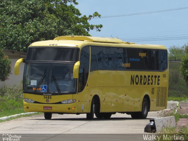 Viação Nordeste 1480 na cidade de Natal, Rio Grande do Norte, Brasil, por Walky Martins Nascimento. ID da foto: 4470236.