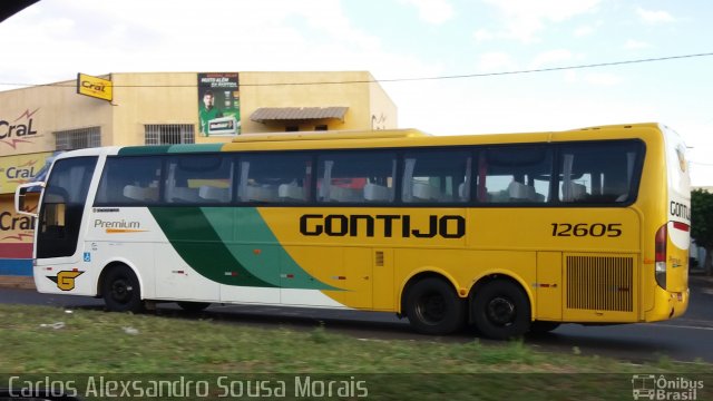Empresa Gontijo de Transportes 12605 na cidade de Uberlândia, Minas Gerais, Brasil, por Carlos Alexsandro Sousa Morais. Número da foto: #4471660.