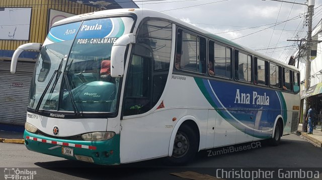 Transportes Rojas AB 3004 na cidade de Brasil, por Christopher Gamboa. ID da foto: 4472644.