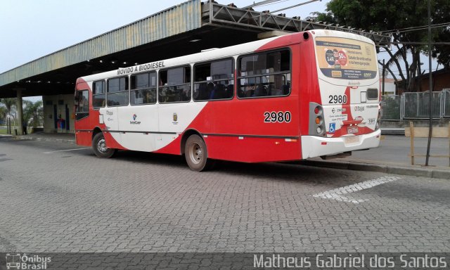 Itajaí Transportes Coletivos 2980 na cidade de Campinas, São Paulo, Brasil, por Matheus Gabriel dos Santos. ID da foto: 4472138.