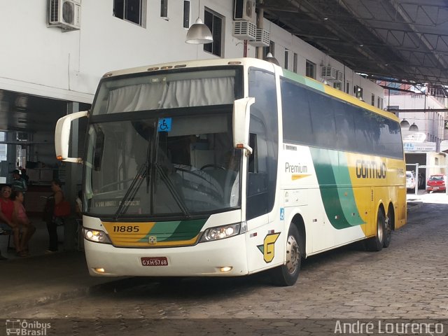 Empresa Gontijo de Transportes 11885 na cidade de Ipatinga, Minas Gerais, Brasil, por André Lourenço de Freitas. ID da foto: 4473252.