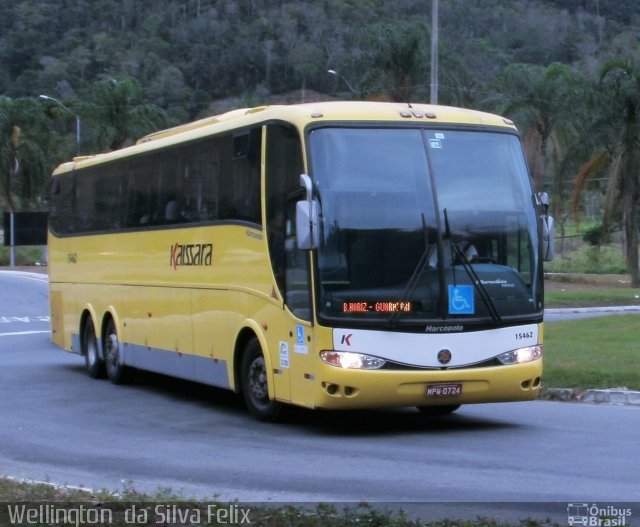 Kaissara - Viação Caiçara 15462 na cidade de Viana, Espírito Santo, Brasil, por Wellington  da Silva Felix. ID da foto: 4470800.