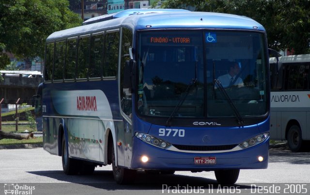Viação Águia Branca 9770 na cidade de Vitória, Espírito Santo, Brasil, por Cristiano Soares da Silva. Número da foto: #4471785.