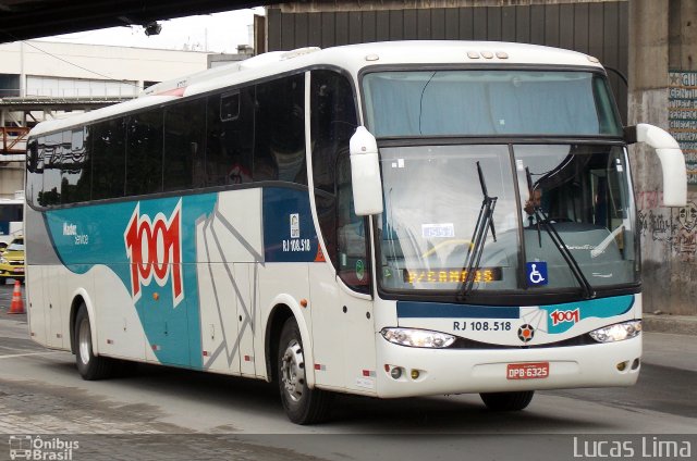 Auto Viação 1001 RJ 108.518 na cidade de Rio de Janeiro, Rio de Janeiro, Brasil, por Lucas Lima. ID da foto: 4432560.