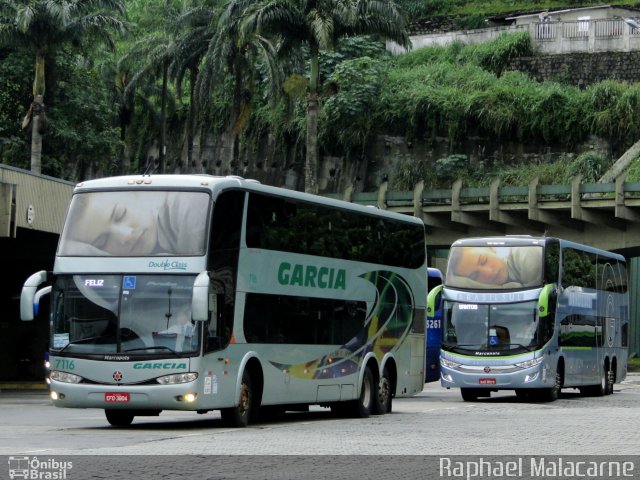 Viação Garcia 7116 na cidade de Santos, São Paulo, Brasil, por Raphael Malacarne. Número da foto: #4432643.