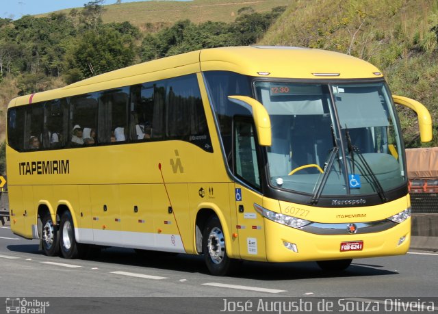 Viação Itapemirim 60727 na cidade de Piraí, Rio de Janeiro, Brasil, por José Augusto de Souza Oliveira. Número da foto: #4432475.