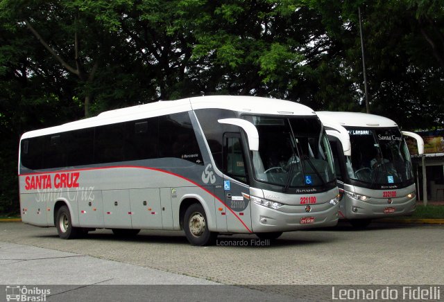 Viação Santa Cruz 221100 na cidade de São Paulo, São Paulo, Brasil, por Leonardo Fidelli. ID da foto: 4475097.