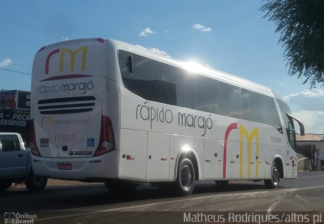 Rápido Marajó 111017 na cidade de Altos, Piauí, Brasil, por Francisco Matheus Rodrigues Martins . Número da foto: #4474876.