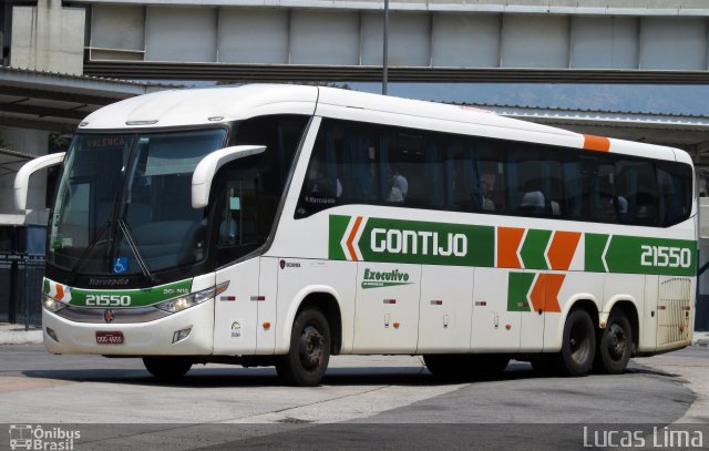 Empresa Gontijo de Transportes 21550 na cidade de Rio de Janeiro, Rio de Janeiro, Brasil, por Lucas Lima. ID da foto: 4474304.