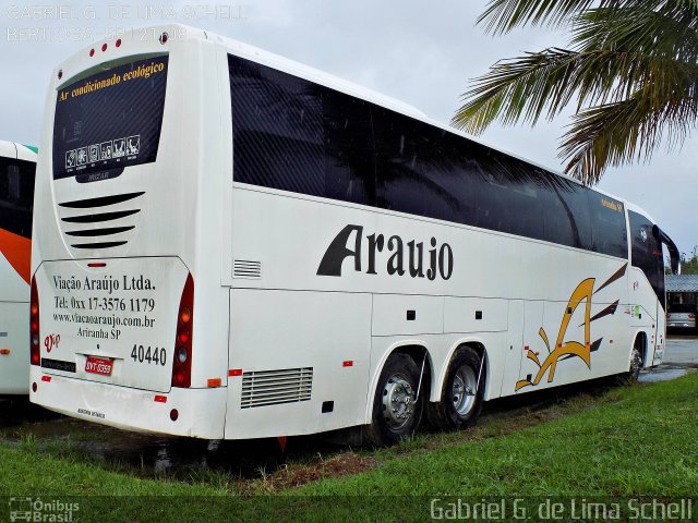 Viação Araujo 40440 na cidade de Bertioga, São Paulo, Brasil, por Gabriel Giacomin de Lima. Número da foto: #4474888.