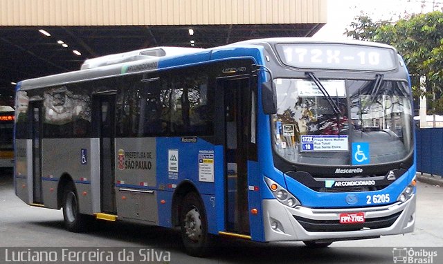 Transcooper > Norte Buss 2 6205 na cidade de São Paulo, São Paulo, Brasil, por Luciano Ferreira da Silva. ID da foto: 4479676.