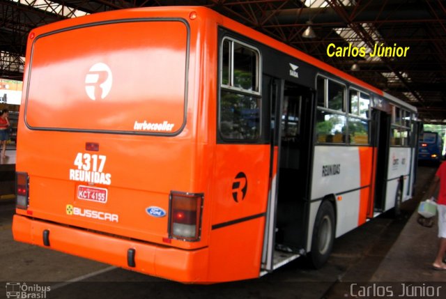 Viação Reunidas 4317 na cidade de Goiânia, Goiás, Brasil, por Carlos Júnior. Número da foto: #4479461.