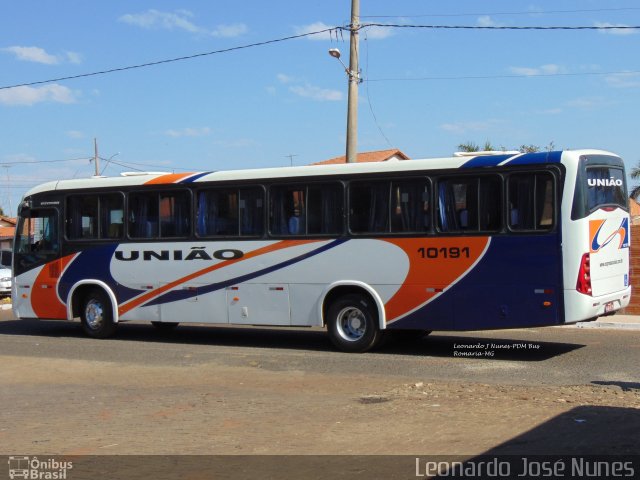 Expresso União 10191 na cidade de Romaria, Minas Gerais, Brasil, por Leonardo J. Nunes. Número da foto: #4477868.