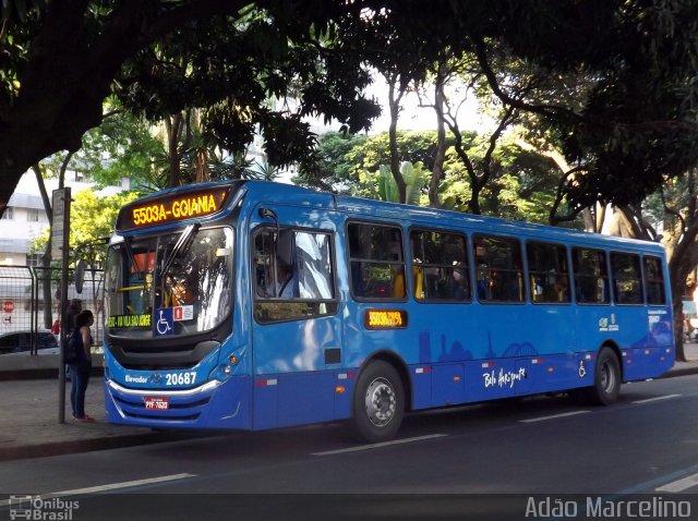 Viação Torres 20687 na cidade de Belo Horizonte, Minas Gerais, Brasil, por Adão Raimundo Marcelino. ID da foto: 4481700.