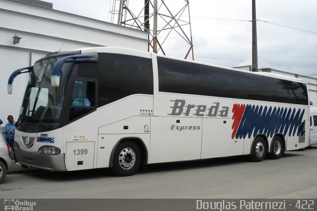 Breda Transportes e Serviços 1399 na cidade de Morretes, Paraná, Brasil, por Douglas Paternezi. ID da foto: 4481213.