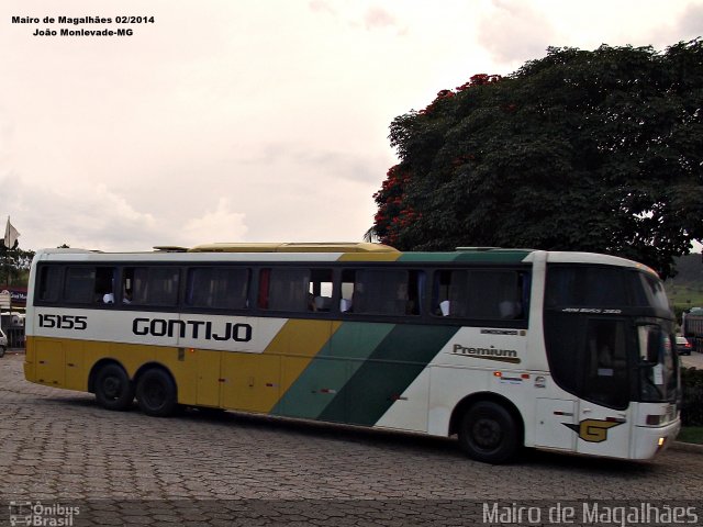 Empresa Gontijo de Transportes 15155 na cidade de João Monlevade, Minas Gerais, Brasil, por Mairo de Magalhães. Número da foto: #4480942.
