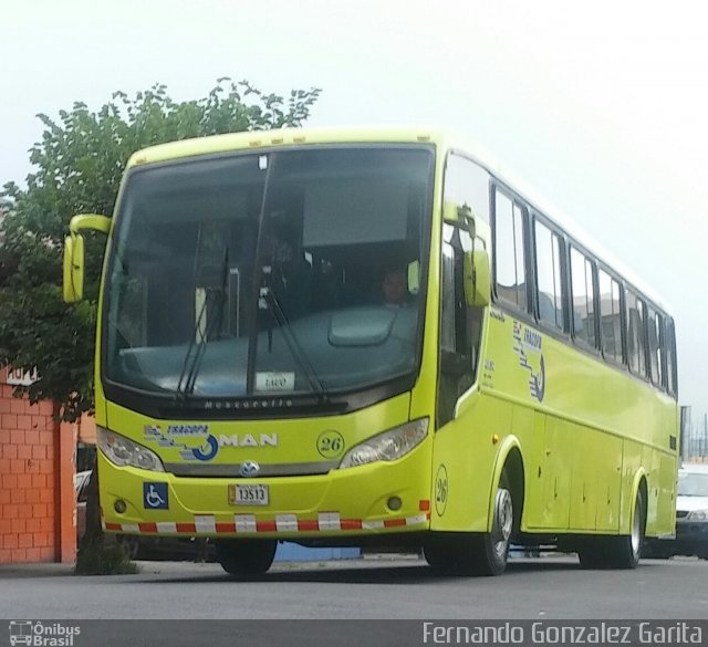 TRACOPA - Transportes Costarricenses Panameños 26 na cidade de Alto Paraíso de Goiás, Goiás, Brasil, por Fernando Gonzalez Garita. Número da foto: #4482183.