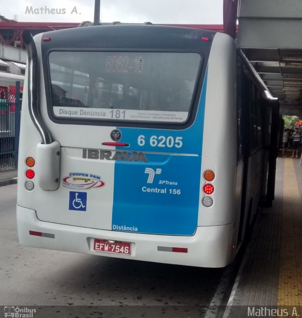 Transwolff Transportes e Turismo 6 6205 na cidade de São Paulo, São Paulo, Brasil, por Matheus Ariel. Número da foto: #4482852.