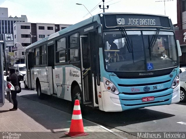 Viação Santa Cecília 36408 na cidade de Fortaleza, Ceará, Brasil, por Matheus Lima Teixeira. Número da foto: #4482517.