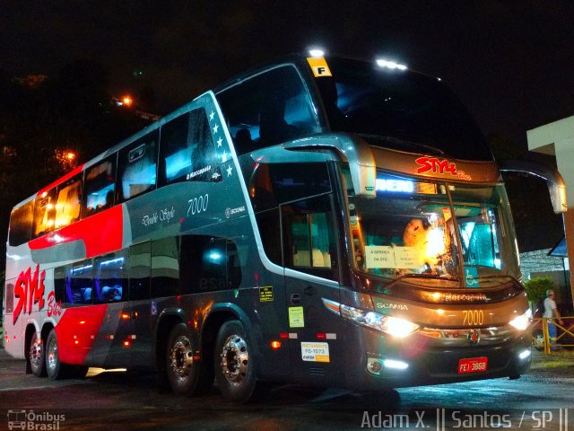 Style Bus 7000 na cidade de Santos, São Paulo, Brasil, por Adam Xavier Rodrigues Lima. Número da foto: #4484412.