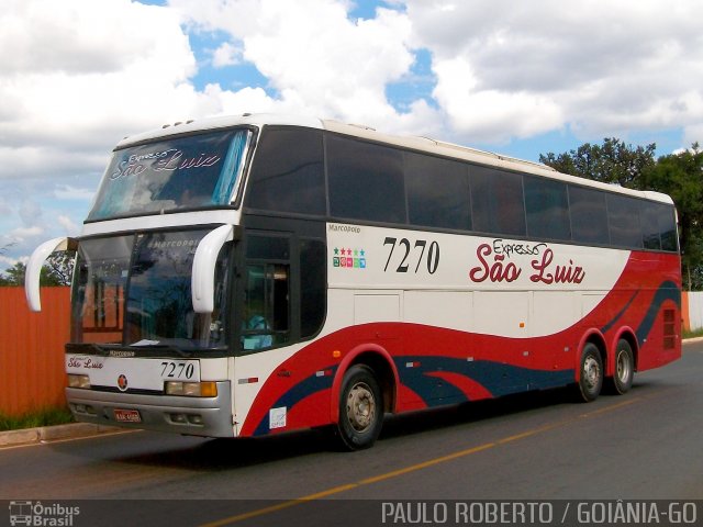Expresso São Luiz 7270 na cidade de Brasília, Distrito Federal, Brasil, por Paulo Roberto de Morais Amorim. Número da foto: #4485083.