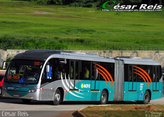 Autotrans > Turilessa 25721 na cidade de Belo Horizonte, Minas Gerais, Brasil, por César Ônibus. ID da foto: 4485910.