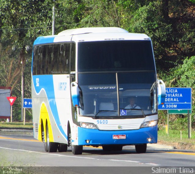 Aritur Transporte e Turismo 9600 na cidade de Viana, Espírito Santo, Brasil, por Saimom  Lima. ID da foto: 4484931.