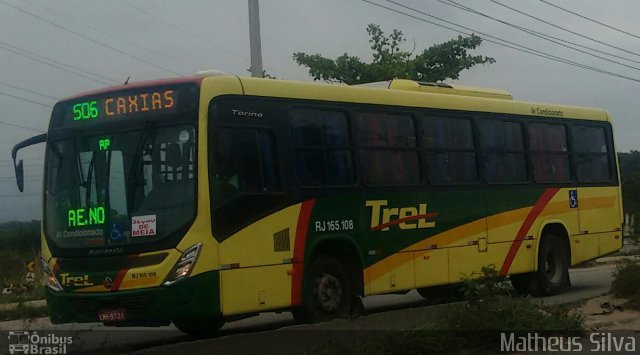 TREL - Transturismo Rei RJ 165.108 na cidade de Duque de Caxias, Rio de Janeiro, Brasil, por Matheus Silva. Número da foto: #4486436.