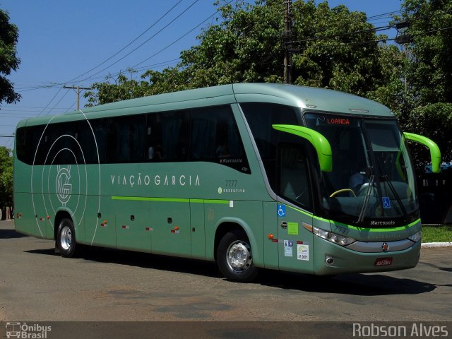 Viação Garcia 7777 na cidade de Paranavaí, Paraná, Brasil, por Robson Alves. Número da foto: #4488655.