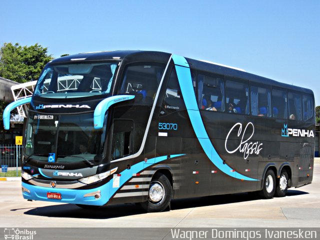 Empresa de Ônibus Nossa Senhora da Penha 53070 na cidade de Curitiba, Paraná, Brasil, por Wagner Domingos Ivanesken. ID da foto: 4487423.