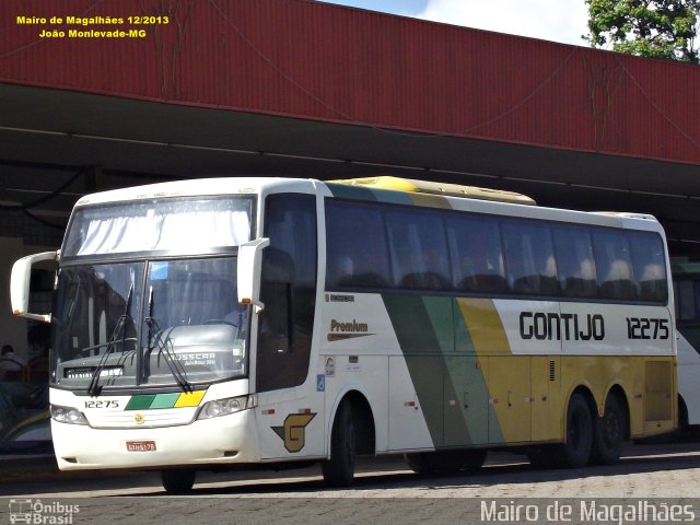 Empresa Gontijo de Transportes 12275 na cidade de João Monlevade, Minas Gerais, Brasil, por Mairo de Magalhães. ID da foto: 4488302.